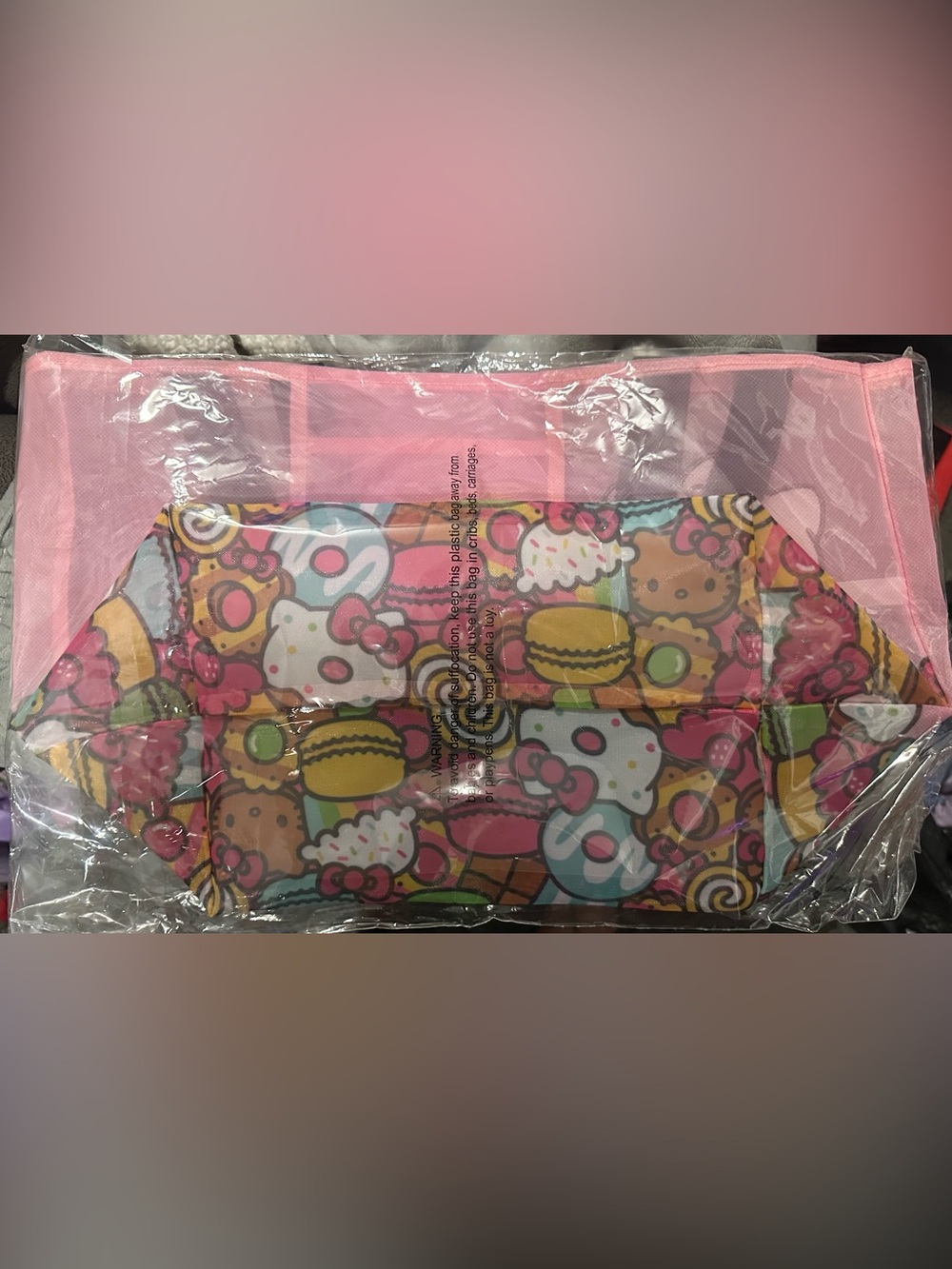 Hello Kitty Pink Cafe Donut Tote - Picture 2 of 2